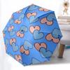 1pc Heart Print Automatic Opening and Closing Folding Umbrella with 8 Iron Ribs - Portable, Foldable for Travel Yy251124065