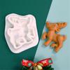 Reindeer Shape Silicone Mold Christmas Themed Fondant Molds Versatile Baking Moulds for Cakes/Chocolates/Cookie/Candy