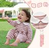 Baby Nest Baby Long Sleeve Coverall Romper for Cute Kigurumi Sizes Clothes, Open-Front Girls, Style, Cotton, Pink, 6-9M