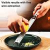 Lemon Zester Cheese Grater Stainless Steel Citrus Peeler with Non-Slip Handle Multi-Purpose Kitchen
