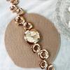 Light Luxury Irregular Bracelet Watch Temperament Art High-End Quartz Watch Women'S Outer Circle Inner Alloy Watch