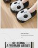 Women's Winter Panda Cotton Heeled Slippers - Cozy, Non-Slip, Plush Velvet for Warmth