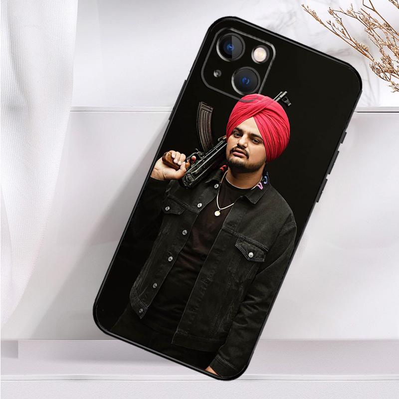 Indian Rapper Sidhu Moose Wala Phone Case For iPhone 16 15 14 13 12 11 Pro Max Mini X XR XS Max 7 8 Plus Back Cover