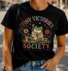 Tiny Victories Frog Shirt, Cottagecore Graphic Tee, Positive Quote Gift for Tea Lovers