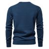New Autumn and Winter Cotton Men's Sweaters Men's Sweater Pullover Solid Color Raglan Sleeve Sweater