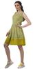 Moomaya Printed Lace Evening Mini Dress For Party Sleeveless Women Clothing