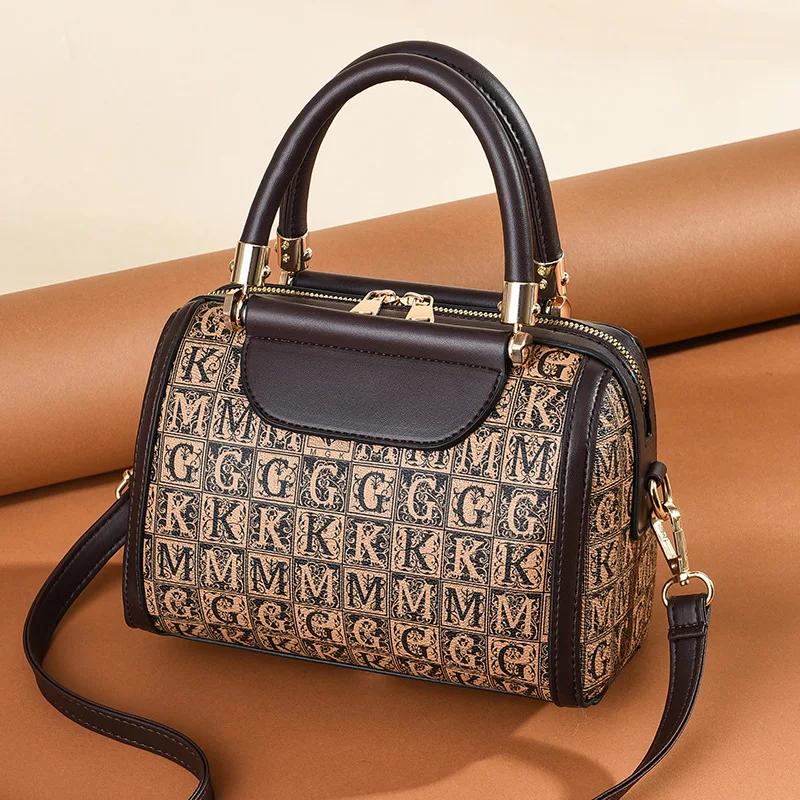 

Высококачественная женская сумка-подушка, модная брендовая дизайнерская женская сумка через плечо, классическая сумка через плечо в стиле ретро, сумка-тоут Boston