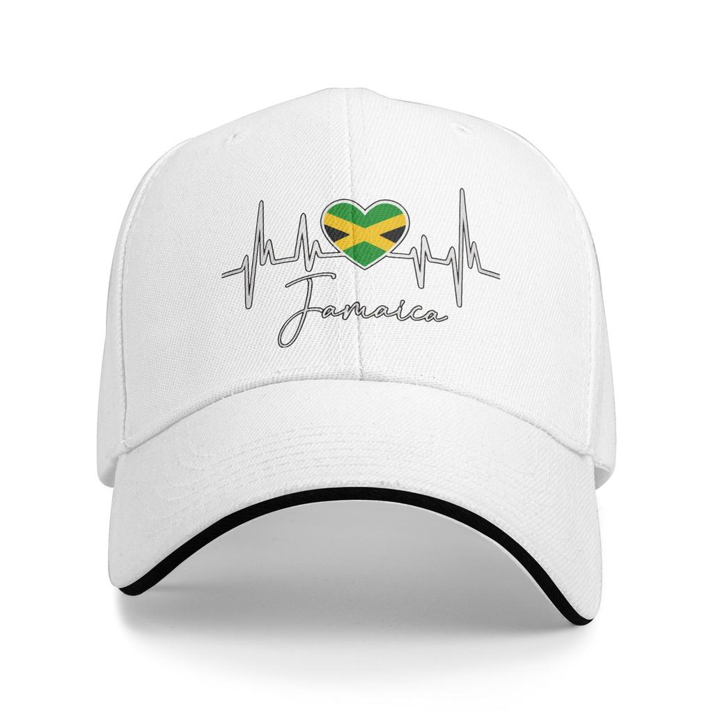 Jamaika Fahne Herz Lässig Baseballkappe Sommer Truckerhut Atmungsaktiv Tennis Skate Hip Hop Hüte Unisex Herren Vintage Baseballkappen