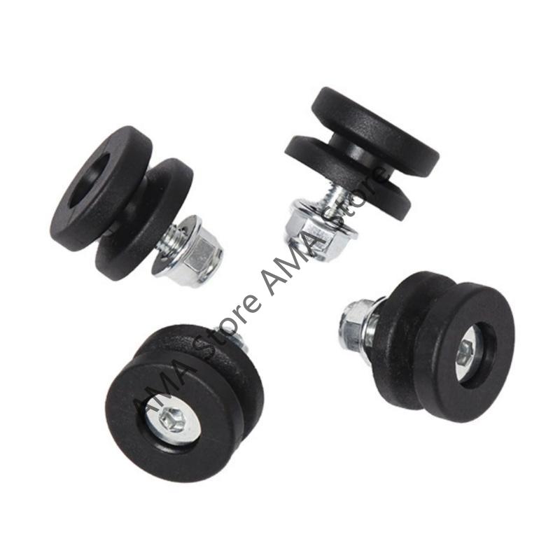 4-TEILIG Motorräder Obere Hintere Gepäckbox Koffer Kofferraum Buchse Polster Abstandshalter Schnelles Befestigungs-T/I-förmiges