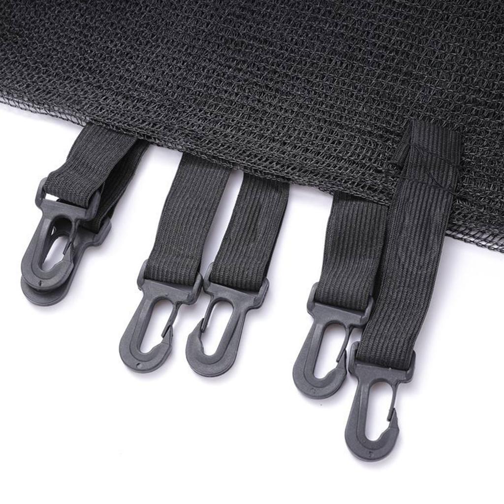 Red de Repuesto para Cama Elástica Red de Seguridad Barrera de Nylon con Doble Cremallera y Hebillas de Protección Duradera