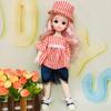 Long Hair 30cm Bjd Doll with Clothes Attractive Eyes Princess Makeup Ball Joint Doll  Babies