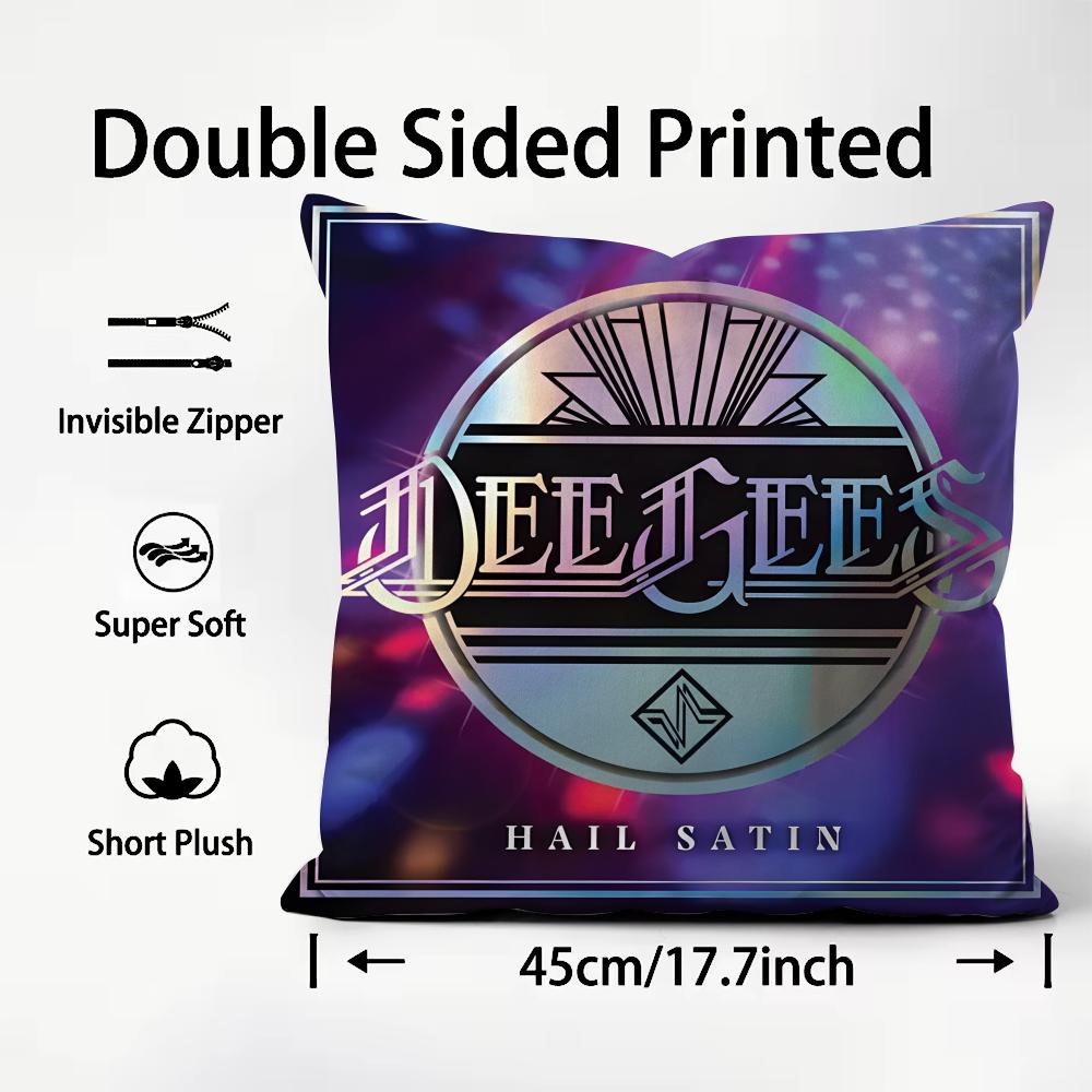 F-Foo F-Fighters Classic Band Cushion Cover Pattern Printed Pillowcase for Living Room Sofa Cushion Cover & Bedroom Decor
