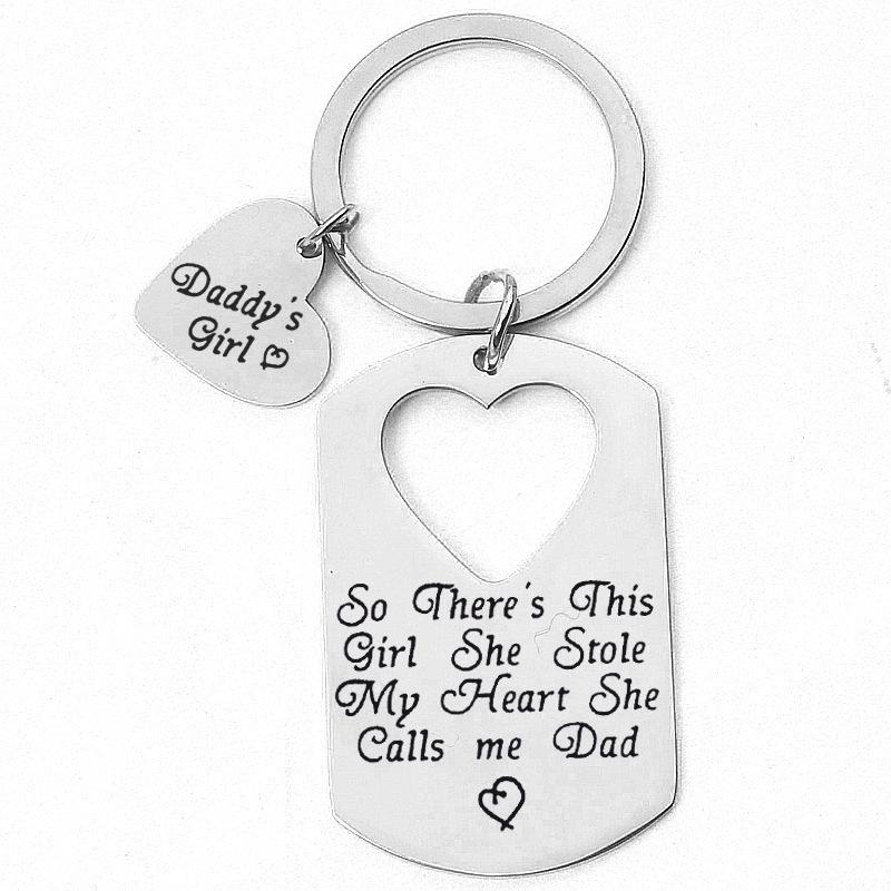 Colier Militar Pandantiv Inimă Piersică Oțel Inoxidabil Breloc - Cadou Ziua Tatălui & Ziua Recunoștinței