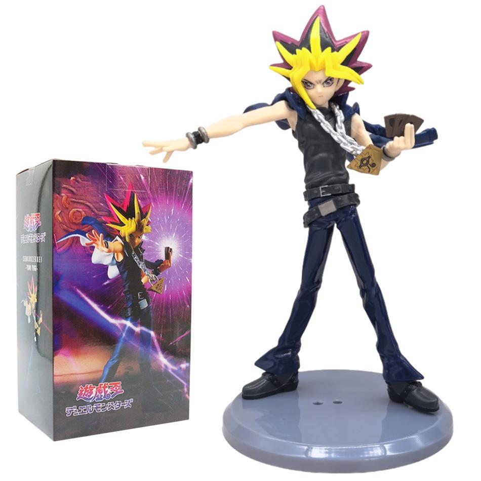 21CM Duel Monsters Game Character Yugi Muto Dark Magician Girl Mana Two-dimensional Girl Kawaii Magician Doll PVC Toy Gift