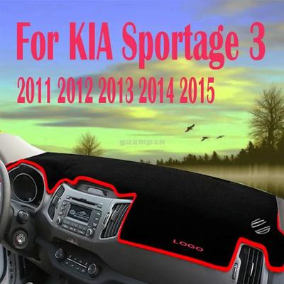 For Kia Sportage 3 Car Dashboard Avoid Light Pad Instrument Platform Desk Cover Mats Carpets Trim Lhd 2011-2017 Car Accessories
