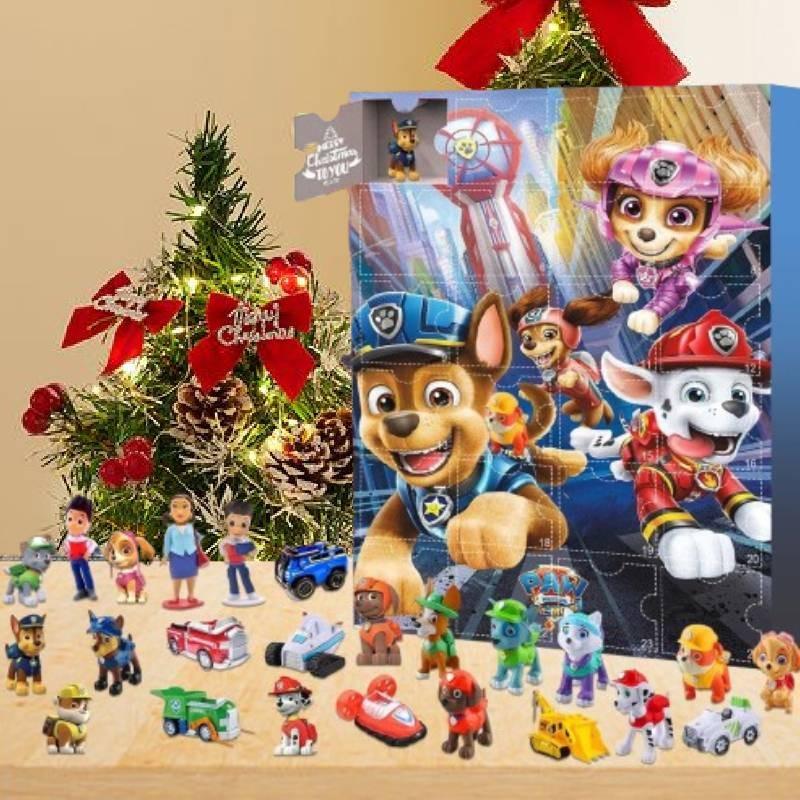 Christmas Paw Patrol Advent Calendar 24 Gifts Box Toys Festivals Doll Countdown