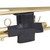 Trumpet Valves Guard, PU Leather Trumpet Protective Cover Sleeve, Professional Trumpet Valves Guard Cover for Beginners, Black
