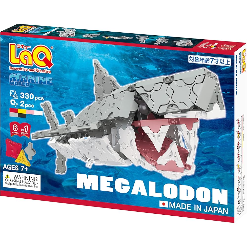 Yoshiritsu LaQ Marine World Megalodon Building Blocks Set Educational Toy