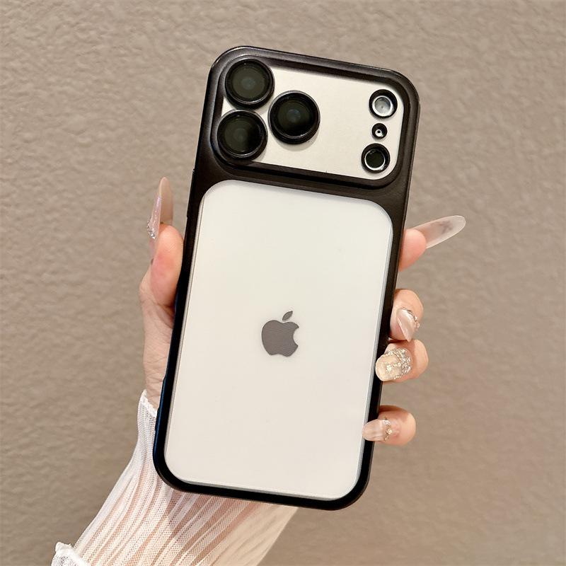 Matte TPU Electroplated iPhone 17 Pro Max Case with Soft Lens Film Protection 17