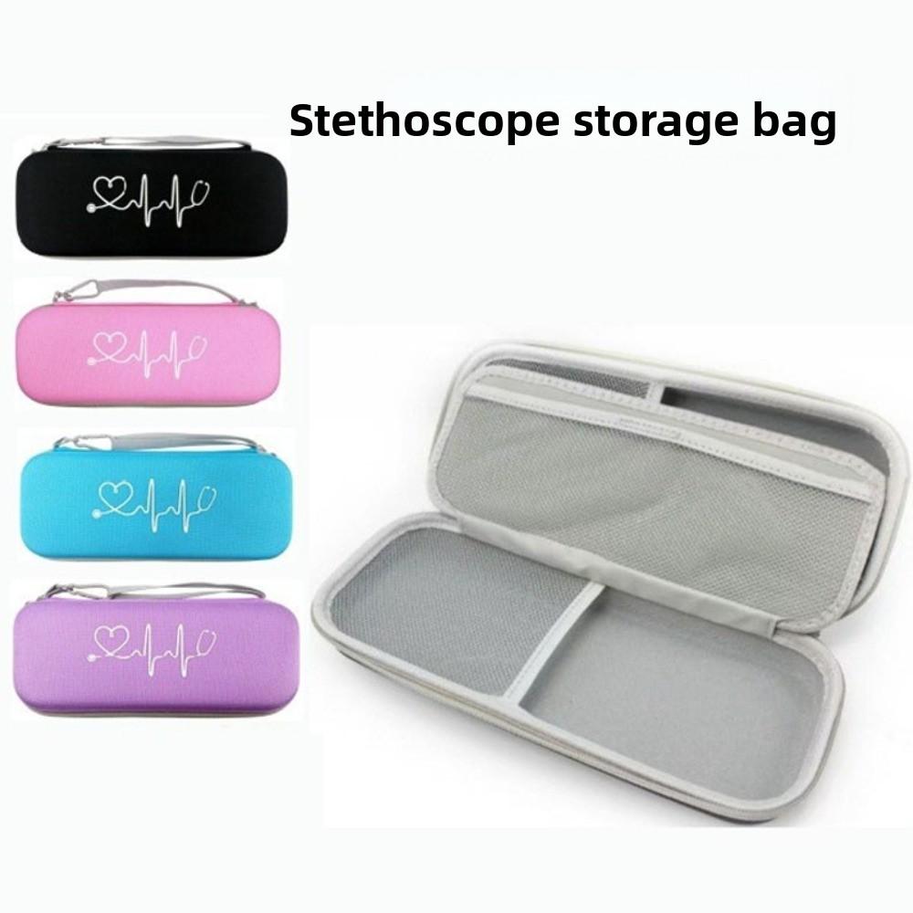 Hard Shell Stethoscope Protection Bag Mesh Pockets Stethoscope EVA Carrying Case  Hospital