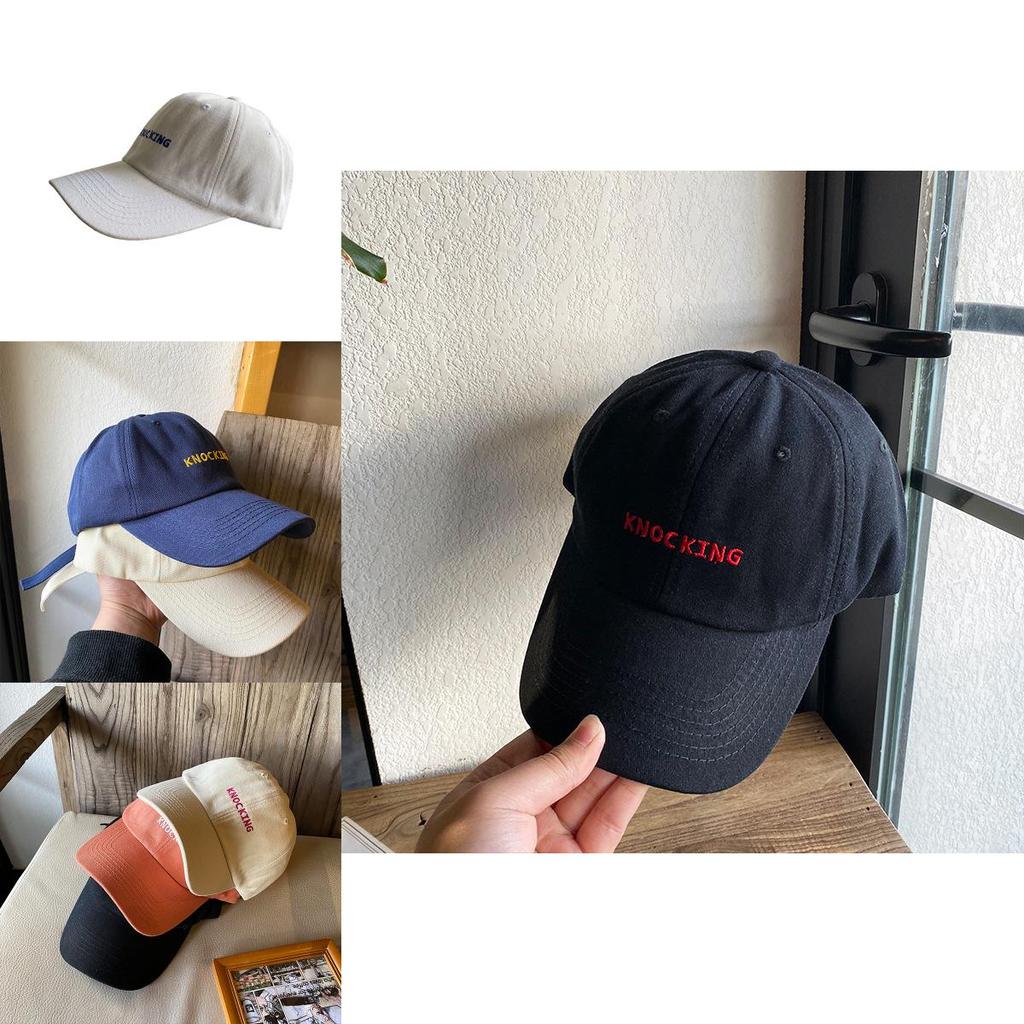 Stylish Ins-inspired Small Face Blue Cap For Women Versatile And Adjustable