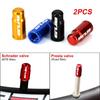 2Pcs Aluminum Bicycle Tire Valve Cap for MTB Road Bike Tube Tyre Gas Nozzle Cover Dustproof for Schrader Presta Valve