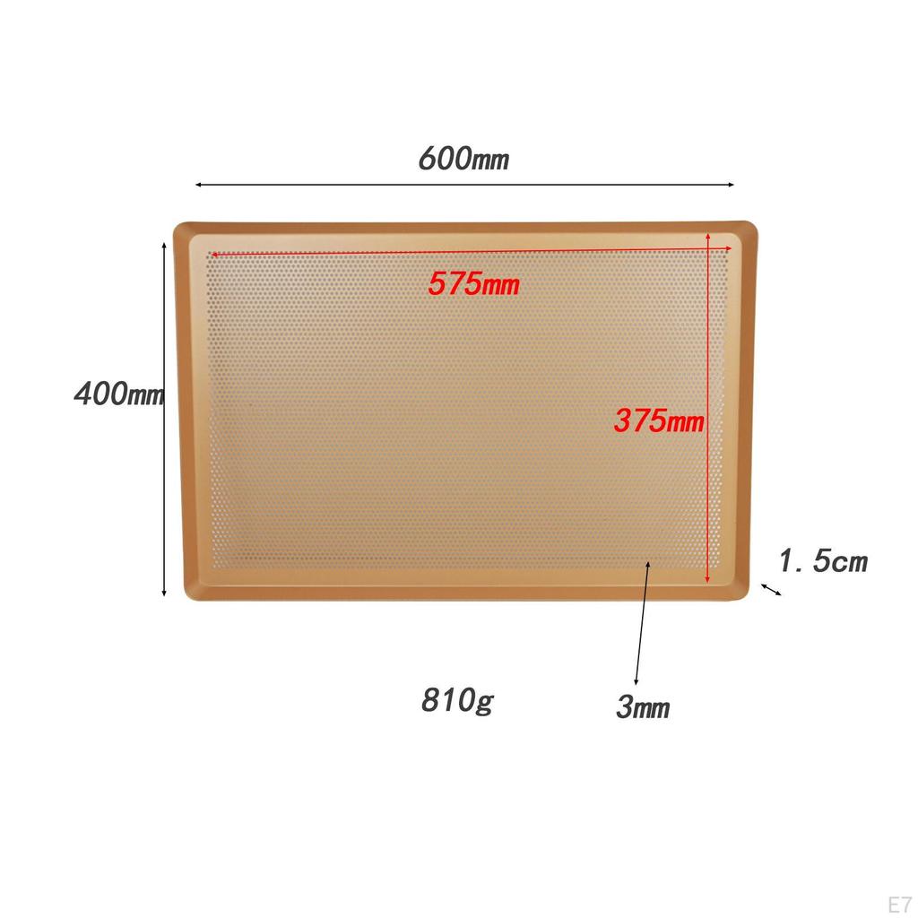 Aluminium-Lochblechpfanne, Backblech, Backblech, leicht zu reinigen, zum Backen von Keksen