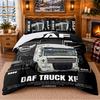 DAF Pattern Bedding 3Pcs Set Bed Sheet And Pillowcases For Indoor Bedroom