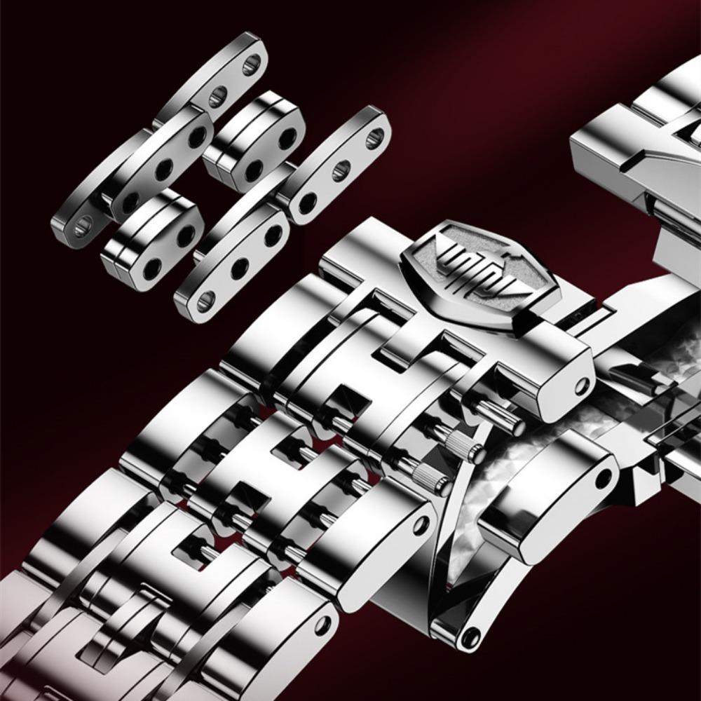 OUPINKE Herrenuhr Multifunktionale mechanische Uhr Hollow Spider Armor Herrenuhr High-End-Uhr