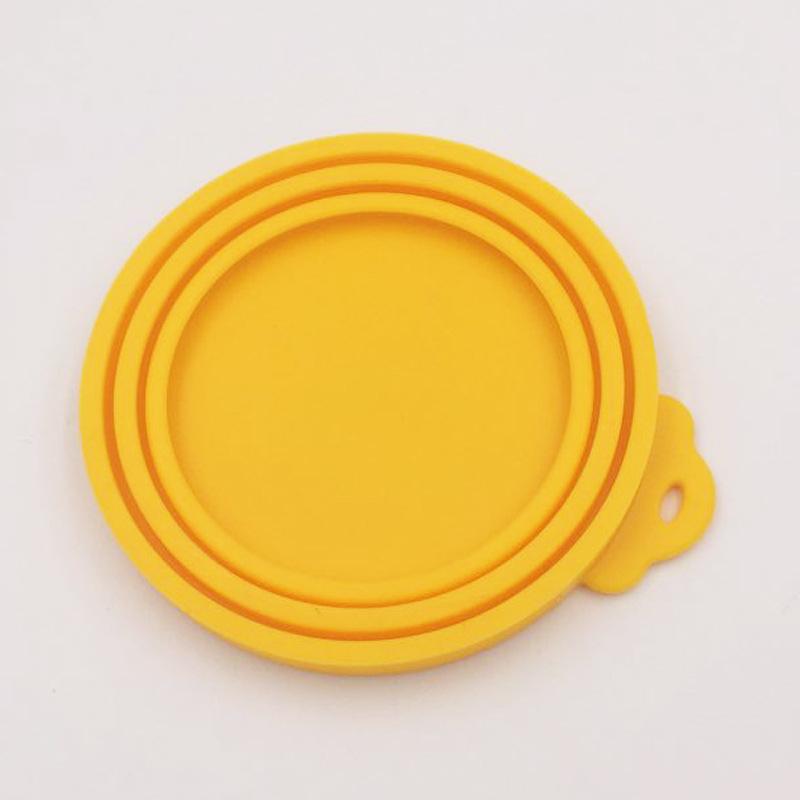 Reusable Silicon Magic Lids Universal Lid Cat Dog Pet Food Wrap Bowl Pot Lid Silicone Cover