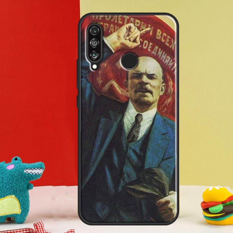 Lenin Soviet Union Flag For Huawei Nova 9 10 SE 12i 12s 11i 5T Y91 Y90 Y60 Y70 Y72 Y61 P60 Pro P20 P30 P40 Lite Case