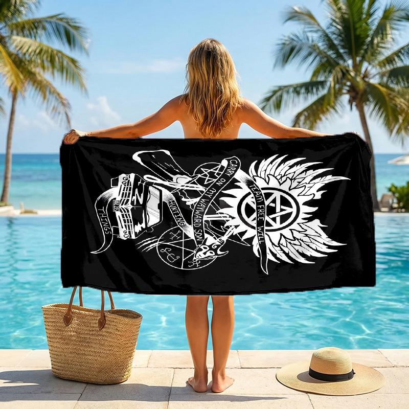 Supernatural Fashion Beach Towel: Ideal for Summer Adventures Soft, absorbent and quick drying suitable for swimming and bathing