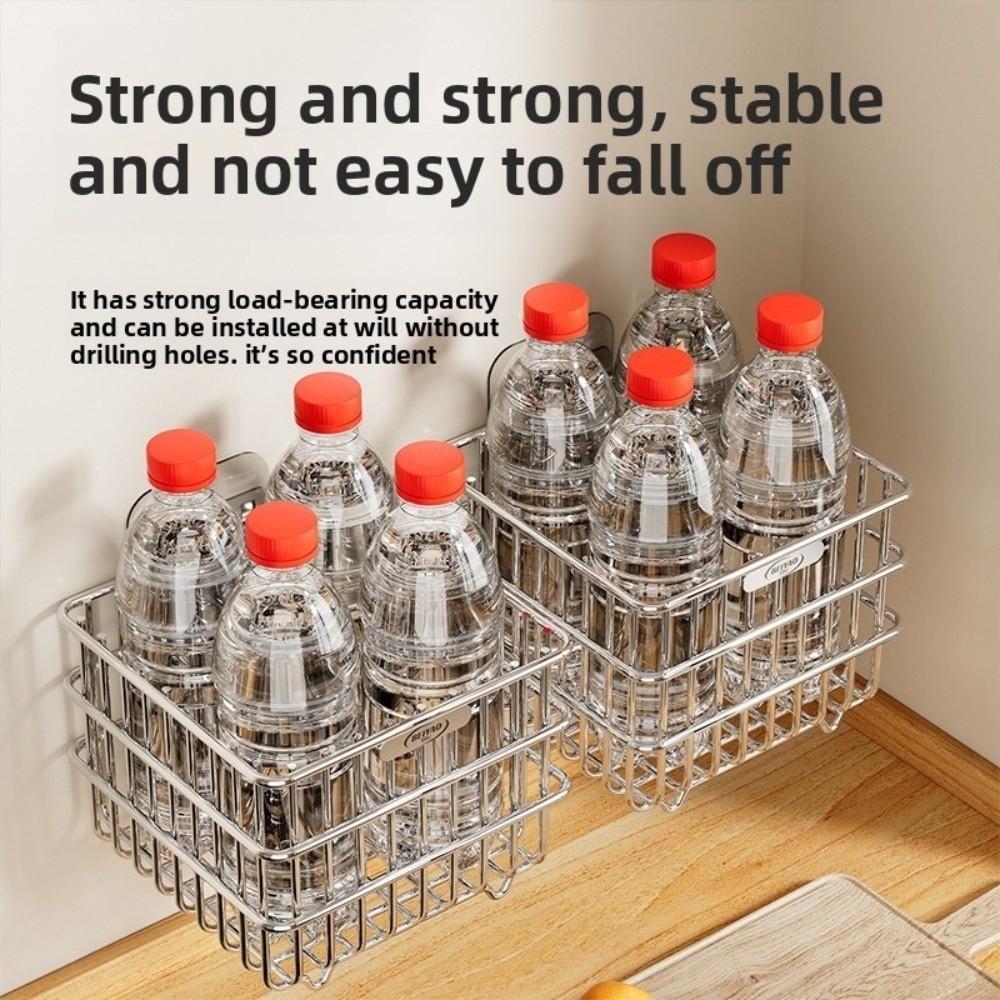 Hanging Kitchen Sundries Organizer 201 Stainless Steel Fruit Basket  Kitchen Supplies