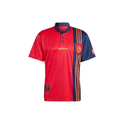 Espanha 1996 Camisa de Casa Camisa de Futebol Masculina Vermelho Escuro IT7754