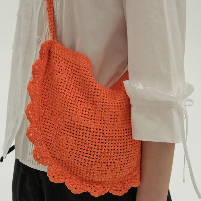 CROCHET HALF MOON BAG(SMALL) - 6 colors