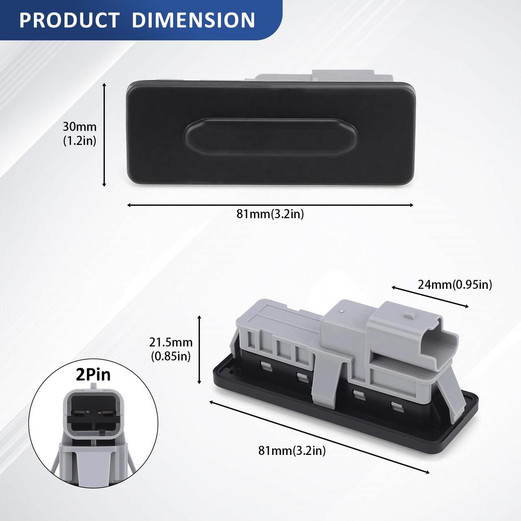 Tailgate Release Switch Rear Trunk Lid Opening Button Handle For Dacia Duster II Renault Megane 4 Scenic 4 Talisman 906069264R