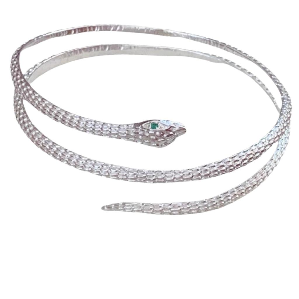 925 Sterling Silber dreilagiges Schlangenarmband Persönlichkeits-Charm Einfache Frau Tierarmband Geburtstagsgeschenk Exklusiver Schmuck