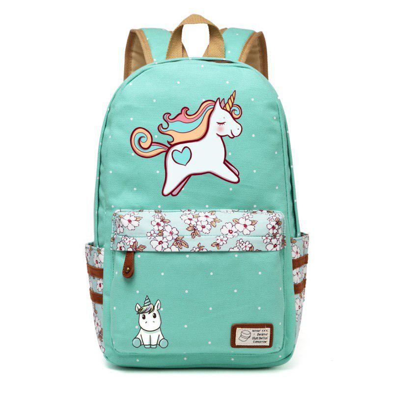 Dabbing unicorn Dab Cute horse backpack Rucksack school book bag For Girls