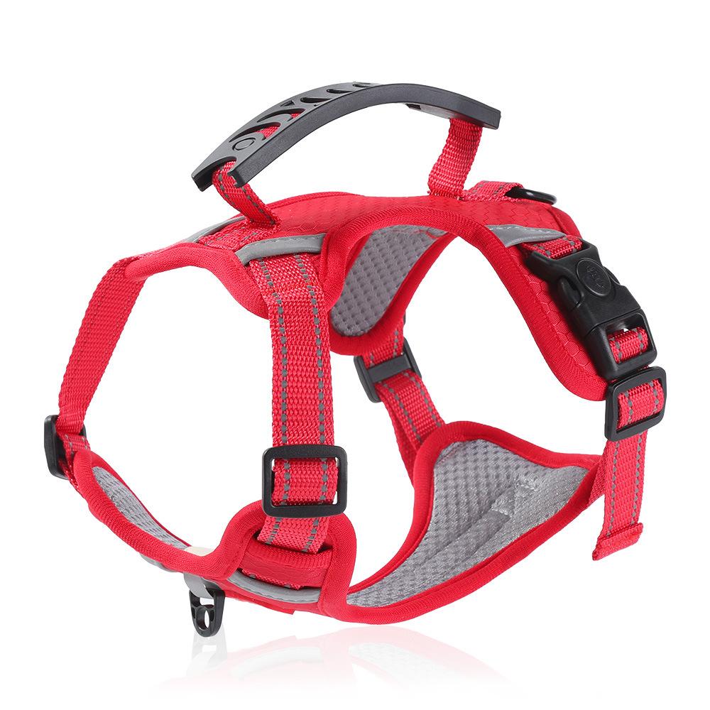 Dog Traction Rope Vest Type Small and Medium-sized Dog Shiba Inu Corgi Puppy Adjustable Chest Strap Walking Dog Rope