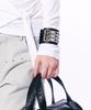 Setup-Exe Square Stud Bracelet / Black