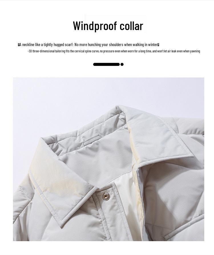 Trendy 90% Down Lapel Jacket: Thick, Warm & Casual