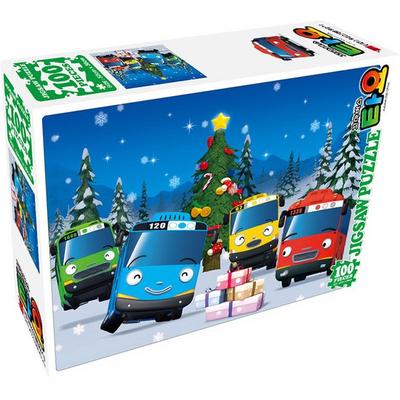 Haksan Cultural Company Tayo Christmas Eve Large Piece Jigsaw Puzzle HS100-204, Korean Popular Puzzles
