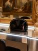 YSL Black PU Shell Makeup Bag - High-Gloss Large Capacity Clutch & Toiletry Case Christmas
