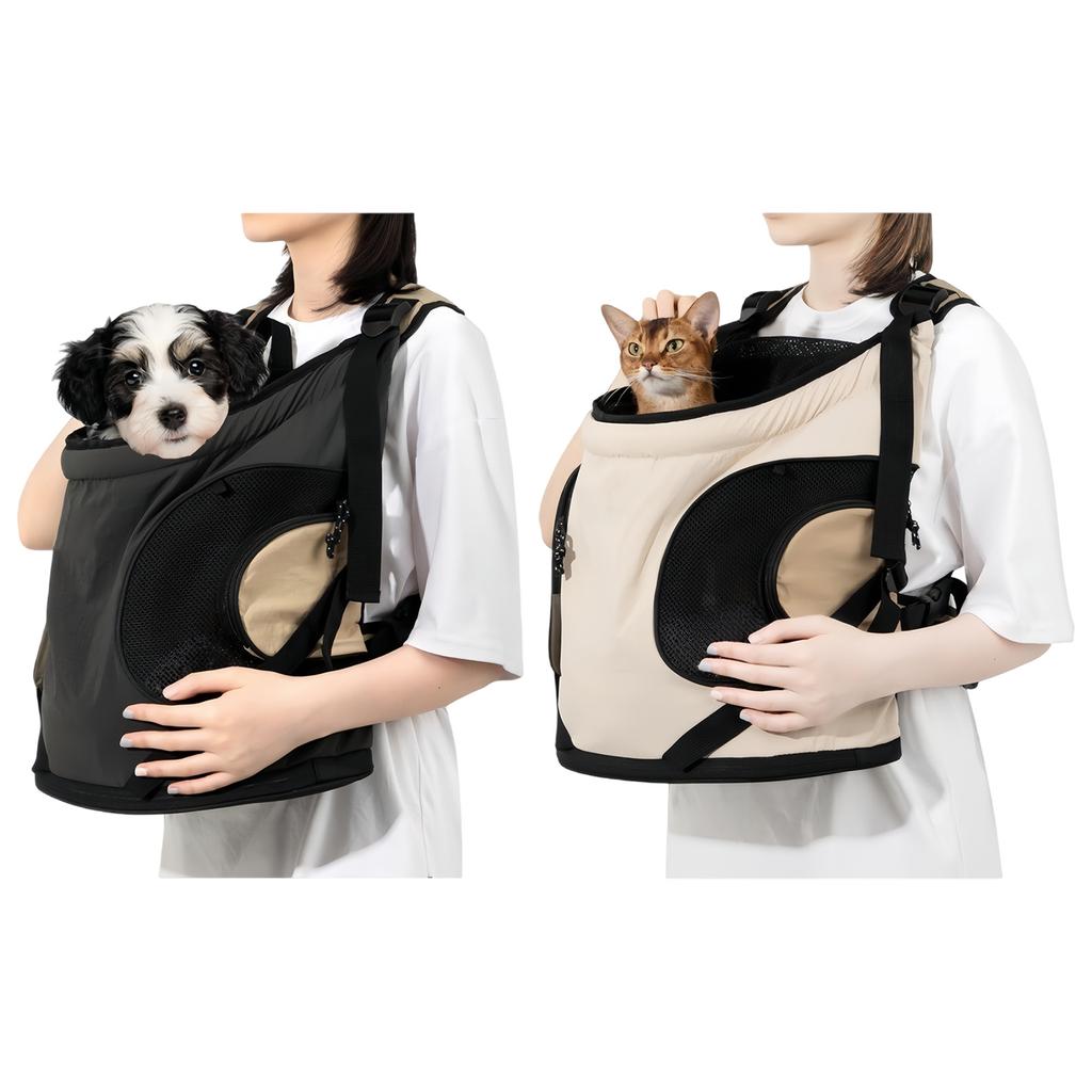 Bequemer Haustier-Brustrucksack Mit Belüftetem Design Sichere Katzentransporttasche Fronttragetasche Für Outdoor-Abenteuer