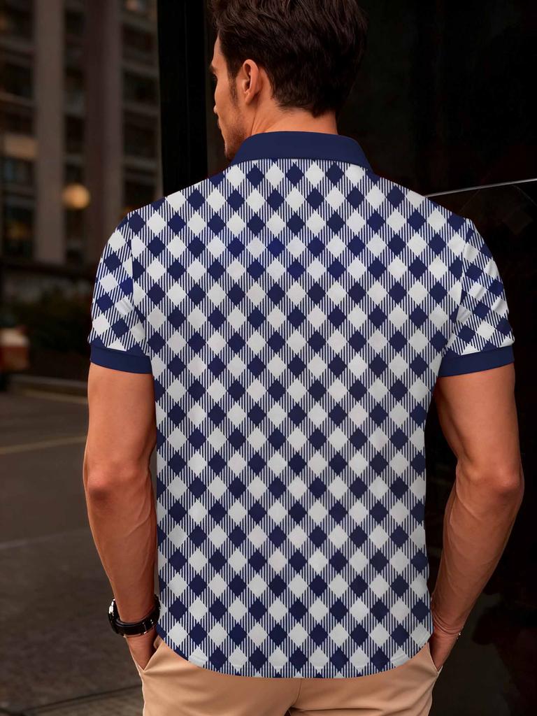 Printed Design – Not Textured Summer Men's Casual Breathable Short-Sleeve T-Shirt, Men's Clothing BM14 Men's Short Sleeve - Casual Summer Golf and