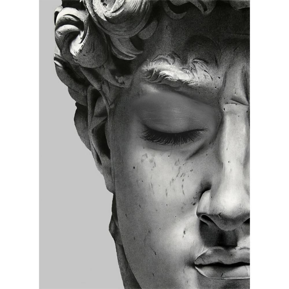 Scultura moderna Pittura su tela Graffiti Stampe artistiche Apollo Marmo David Popolo Poster Immagine di arte della parete per la decorazione della casa della Galleria