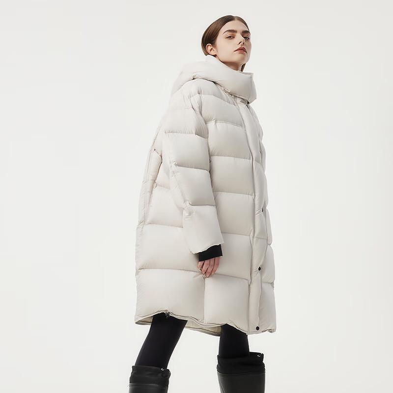 Tanbol Women's Long Hooded Duck Down Puffer Jacket