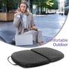 Foldable Gel Seat Cushion for Travel, Portable Chair Cushion of Airy Cooling Gel, Honeycomb Seat Cushion for Stadium & Park Bench