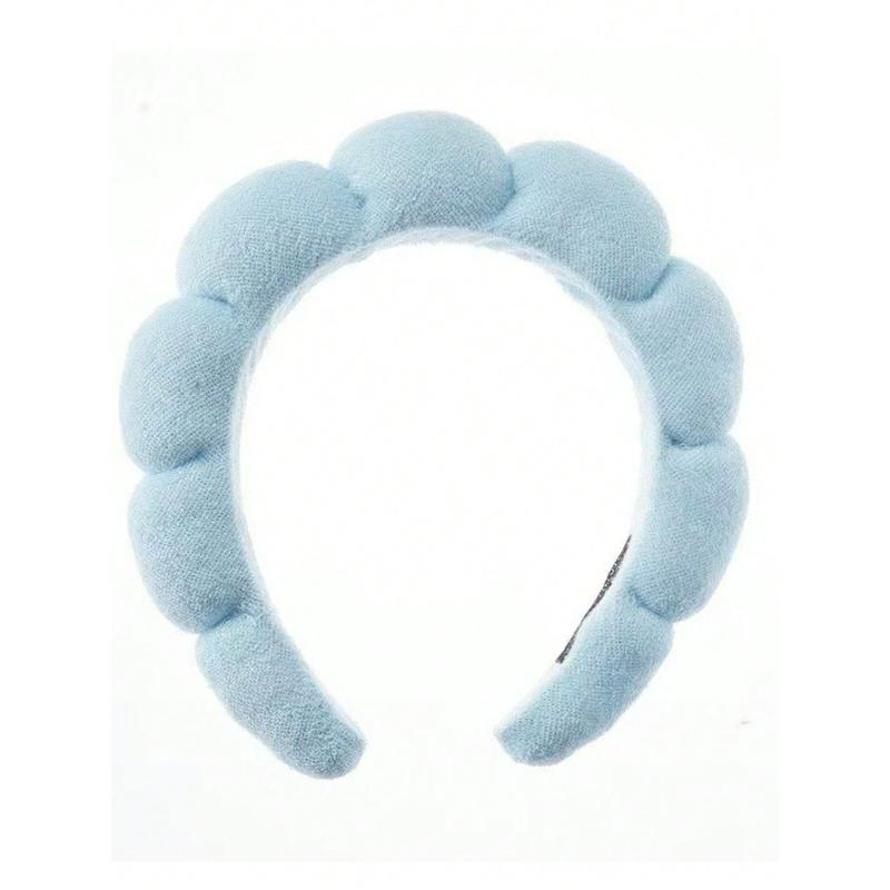 1Pc Spa Headband For Washing Face Or Facial, Skincare Headbands, Makeup Hairband, Face Wash Headband, Puffy Hairband For Sports Or Yoga