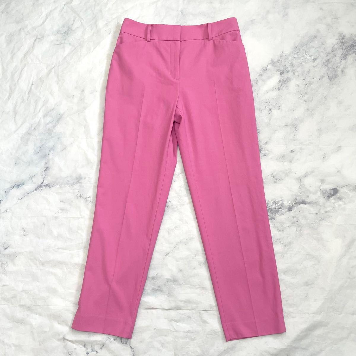 Plaste Linen Blend Stick Pants Slacks Linen Blend Pink L Size PLST